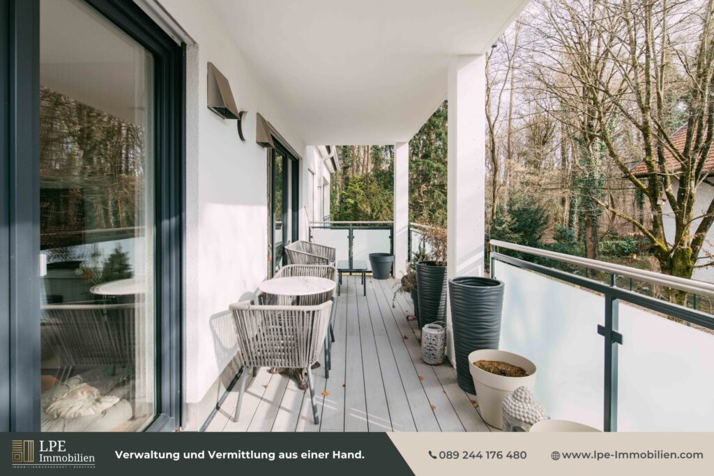 Balkon Blickrichtung Westen