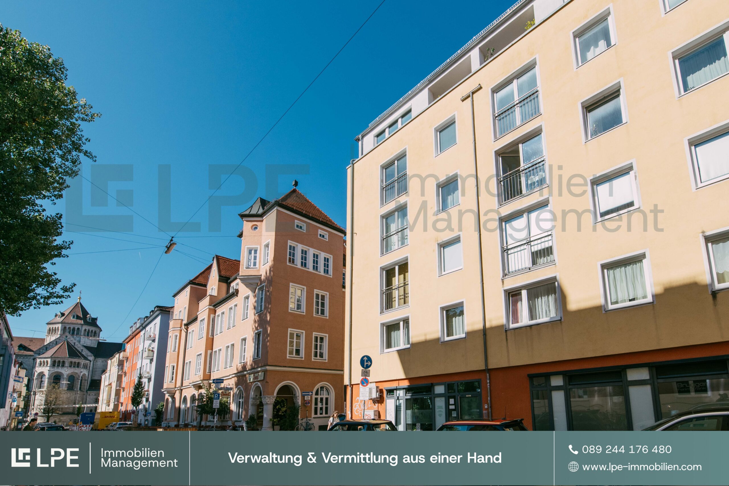Charmante Straßenzeile im Erzgießereiviertel